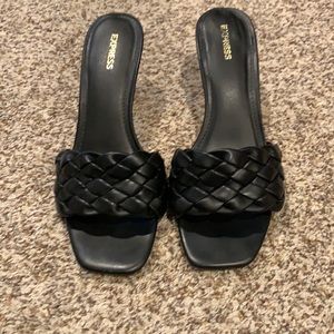 Express Brand braided slip on heels